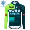Wielershirt 2024 BORA-Hansgrohe Winter Thermal Fleece - Groente